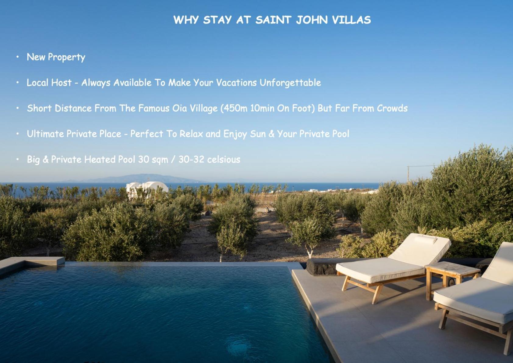 Saint John Oia-Exclusive Private Heated Pool Villas Eksteriør billede